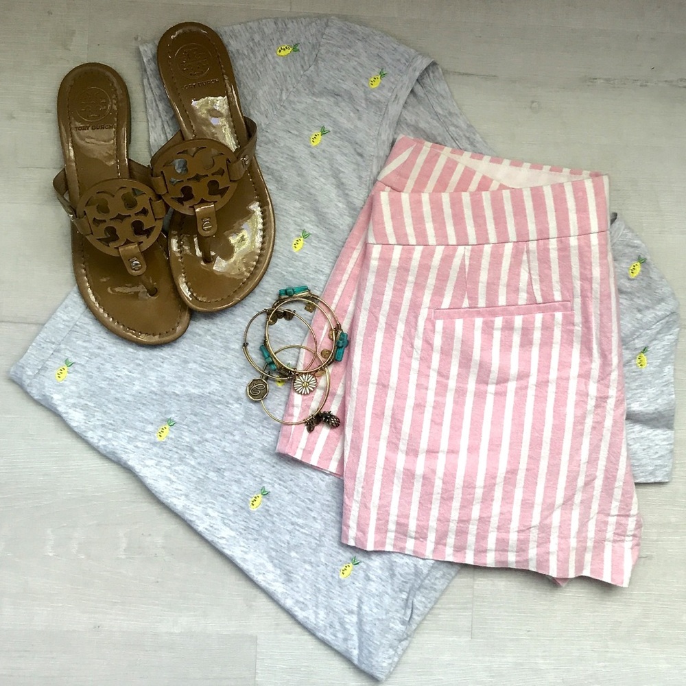 JCrew 3.5" Pink Printed Chino Shorts